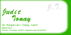 judit tomay business card